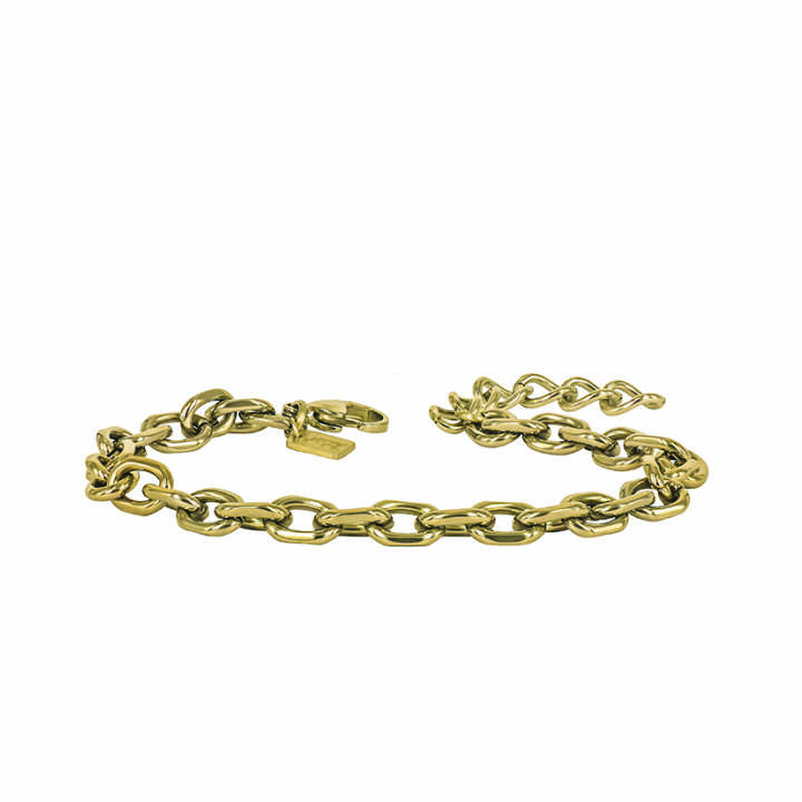 CHARLIE Chain Armbanden Blankt Goud in de groep Armbanden bij SCANDINAVIAN JEWELRY DESIGN (364888)