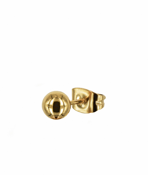 ZEBB Oorbel Goud in de groep  bij SCANDINAVIAN JEWELRY DESIGN (367735)