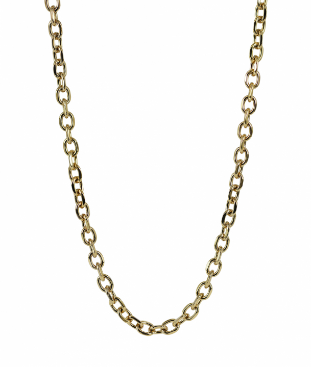 CHARLIE Chain 7 mm Kettingen Goud in de groep Kettingen / Gouden kettingen bij SCANDINAVIAN JEWELRY DESIGN (368459)