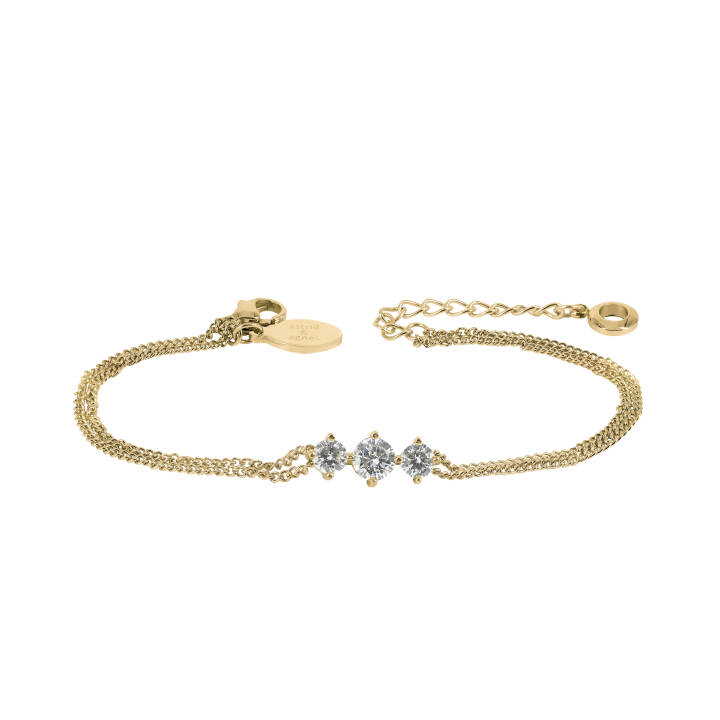 IDA Tripple Armbanden Goud in de groep Armbanden / Gouden armbanden bij SCANDINAVIAN JEWELRY DESIGN (370421)