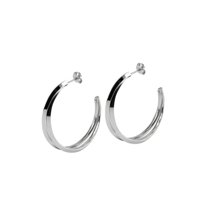 Product Image for astrid&agnes CHELSEA Big Oorbellen Staal/Staal