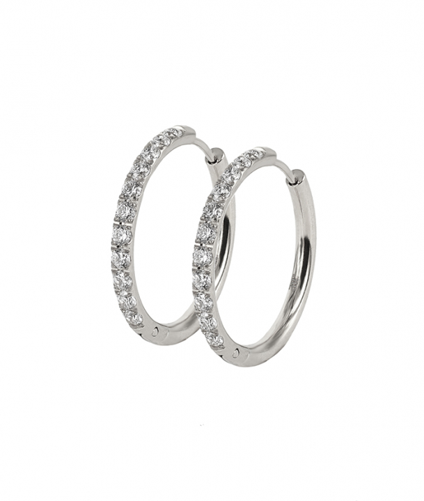 LUCY 25 mm Oorbel Stål in de groep Oorbellen bij SCANDINAVIAN JEWELRY DESIGN (371763)