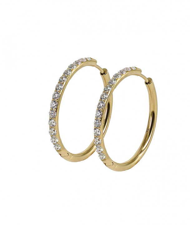 LUCY 30 mm Oorbel Goud  in de groep Oorbellen bij SCANDINAVIAN JEWELRY DESIGN (371794)