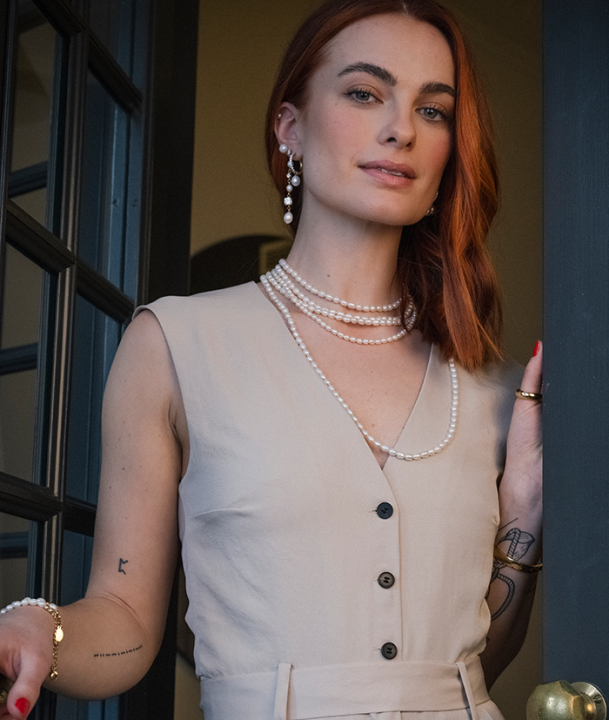 Product Image for astrid&agnes PALMA LÃ¥ngt Necklace StÃ¥l 70+8cm
