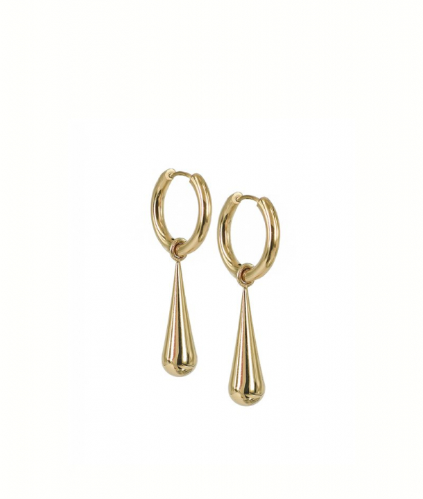 BELLA Hoops Gold in de groep Oorbellen / Gouden oorbellen bij SCANDINAVIAN JEWELRY DESIGN (373613)