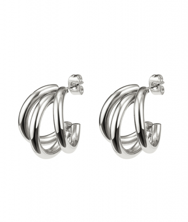 LANA Earrings Steel in de groep Oorbellen / Zilveren oorbellen bij SCANDINAVIAN JEWELRY DESIGN (374559)