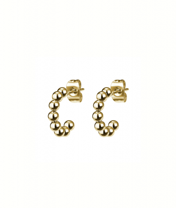 ANNIE Earrings Gold in de groep Oorbellen / Gouden oorbellen bij SCANDINAVIAN JEWELRY DESIGN (374665)