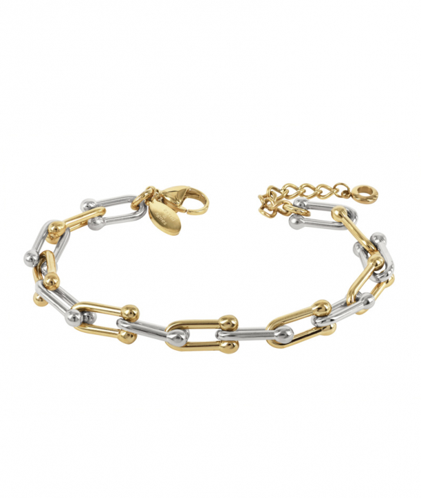 AMY Bracelet Gold/Steel in de groep Armbanden / Gouden armbanden bij SCANDINAVIAN JEWELRY DESIGN (376034)