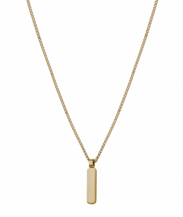 BOONE Plate Necklace Gold in de groep Kettingen / Gouden kettingen bij SCANDINAVIAN JEWELRY DESIGN (380437)