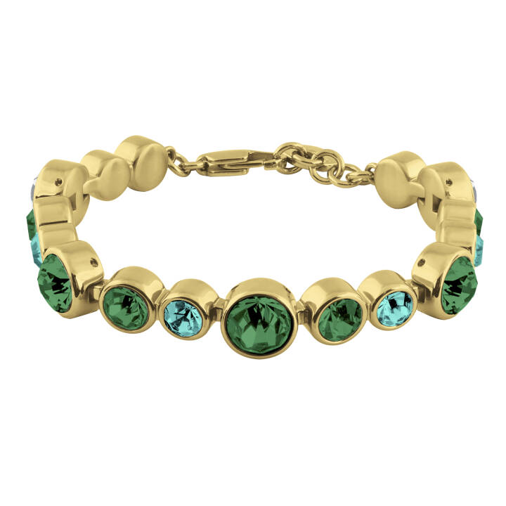 CALICE Goud GREEN in de groep Armbanden / Gouden armbanden bij SCANDINAVIAN JEWELRY DESIGN (390098)