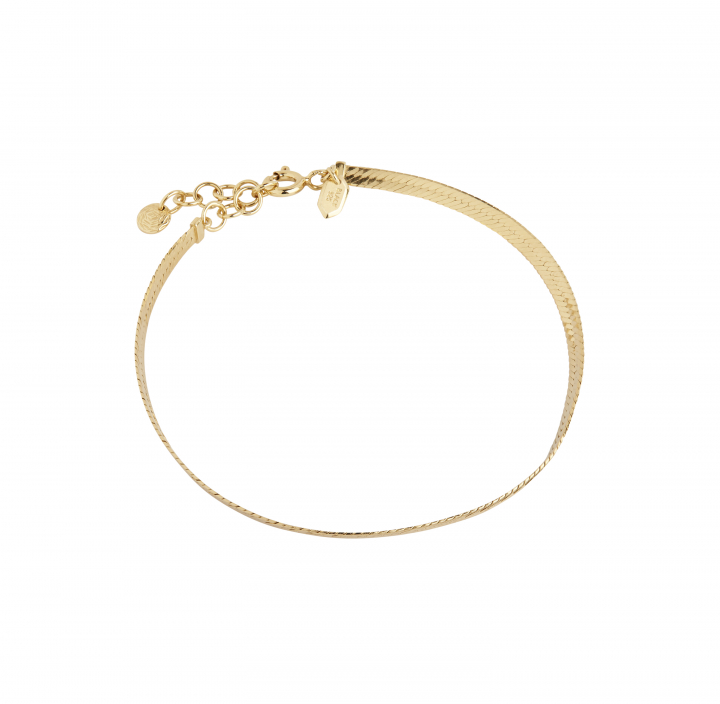 Sentiero Bracelet (S/M) - Goldplated Silver (One) in de groep Armbanden / Gouden armbanden bij SCANDINAVIAN JEWELRY DESIGN (400241YG)