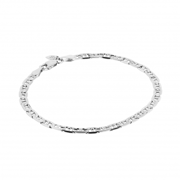 Carlo Medium Bracelet Silver (One) in de groep Armbanden / Zilveren armbanden bij SCANDINAVIAN JEWELRY DESIGN (400264AG)