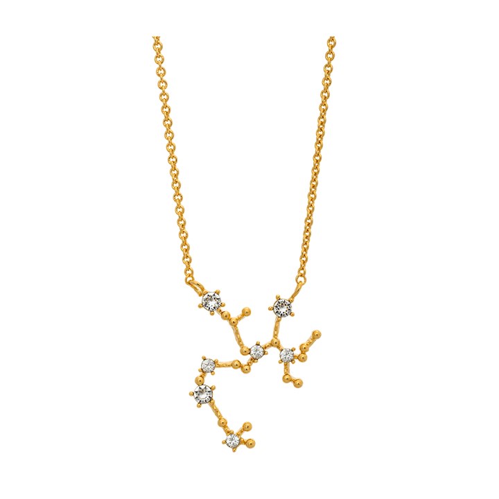 Sagittarius (Skytten) star sign Kettingen - Crystal (goud) in de groep Kettingen / Gouden kettingen bij SCANDINAVIAN JEWELRY DESIGN (43004)