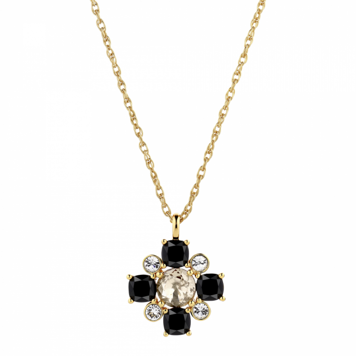 SAZilverI Goud BLACK/GOLDEN Kettingen in de groep Kettingen / Gouden kettingen bij SCANDINAVIAN JEWELRY DESIGN (430067)
