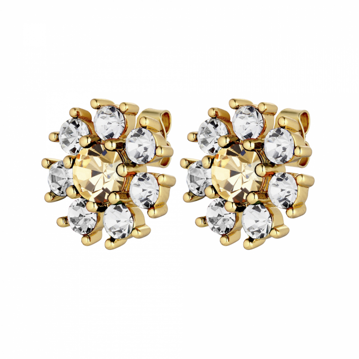 Product Image for DYRBERG/KERN AUDE Goud GOLDEN / CRYSTAL Oorbel