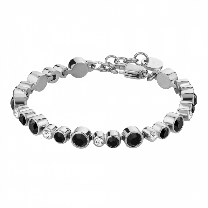 Product Image for DYRBERG/KERN TERESIA Zilver BLACK / CRYSTAL Armbanden