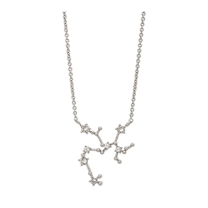 Sagittarius (Skytten) star sign Kettingen - Crystal (Zilver) in de groep Kettingen / Zilveren kettingen bij SCANDINAVIAN JEWELRY DESIGN (43016)