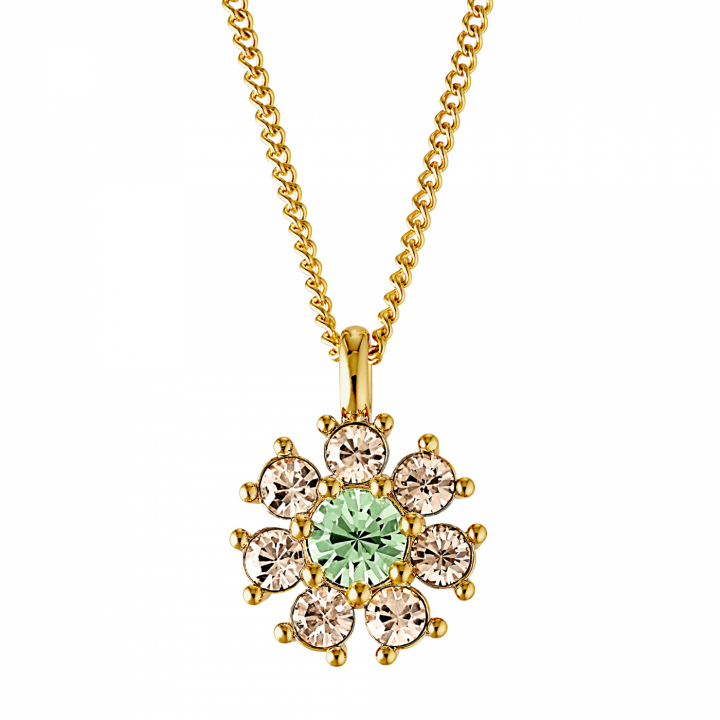 DELISE Goud L.GREEN/GOLDEN in de groep Kettingen / Gouden kettingen bij SCANDINAVIAN JEWELRY DESIGN (440035)
