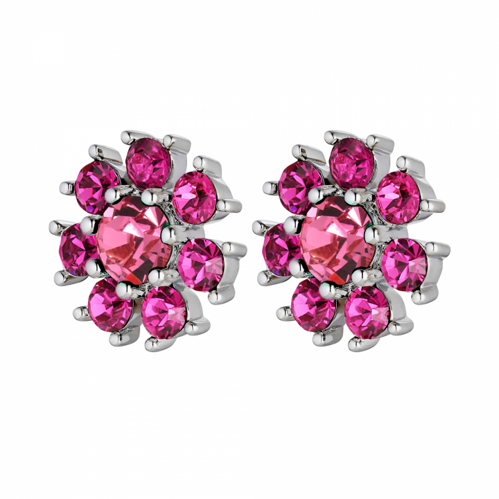 AUDE Zilver PINK in de groep Oorbellen / Zilveren oorbellen bij SCANDINAVIAN JEWELRY DESIGN (440037)