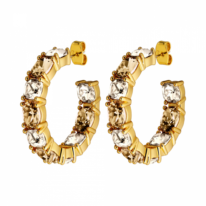 GRETIA Goud GOLDEN in de groep Oorbellen / Gouden oorbellen bij SCANDINAVIAN JEWELRY DESIGN (440070)