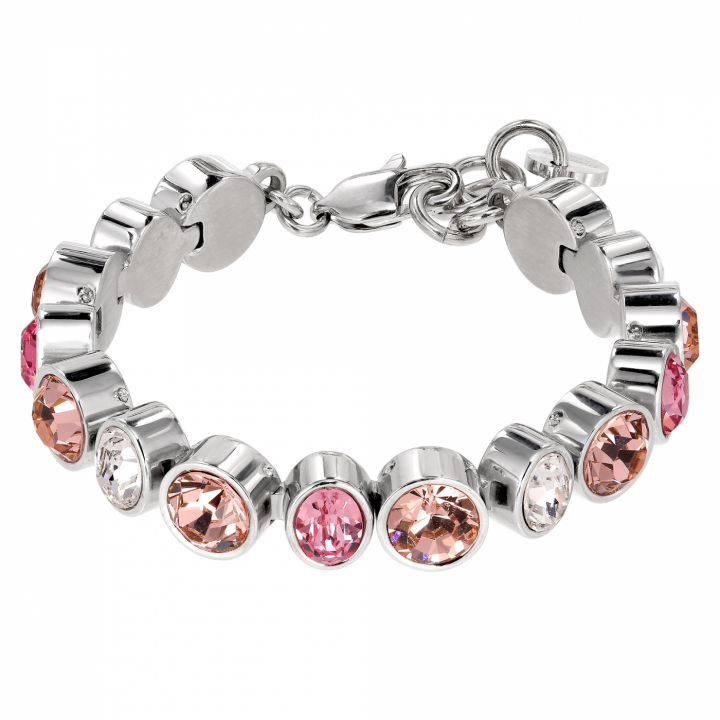 ELAINE Zilver LIGHT ROSE in de groep Armbanden / Zilveren armbanden bij SCANDINAVIAN JEWELRY DESIGN (440124)