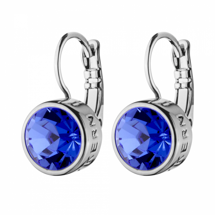 LOUISE Zilver SAPPHIRE in de groep Oorbellen / Zilveren oorbellen bij SCANDINAVIAN JEWELRY DESIGN (440163)