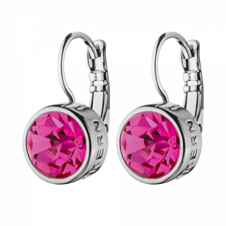 LOUISE Zilver PINK in de groep Oorbellen / Zilveren oorbellen bij SCANDINAVIAN JEWELRY DESIGN (440164)