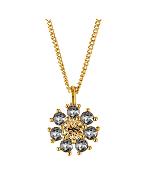 DELISE SG GREY /GOLDEN Necklace Gold in de groep Kettingen / Gouden kettingen bij SCANDINAVIAN JEWELRY DESIGN (450102)