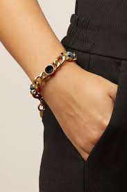 ARIANE SG BLACK MIX Bracelet in de groep Armbanden / Gouden armbanden bij SCANDINAVIAN JEWELRY DESIGN (450175)