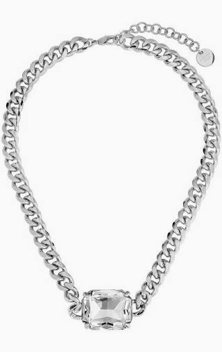 TAGONA CRYSTAL Necklace Silver in de groep Kettingen / Zilveren kettingen bij SCANDINAVIAN JEWELRY DESIGN (460534)