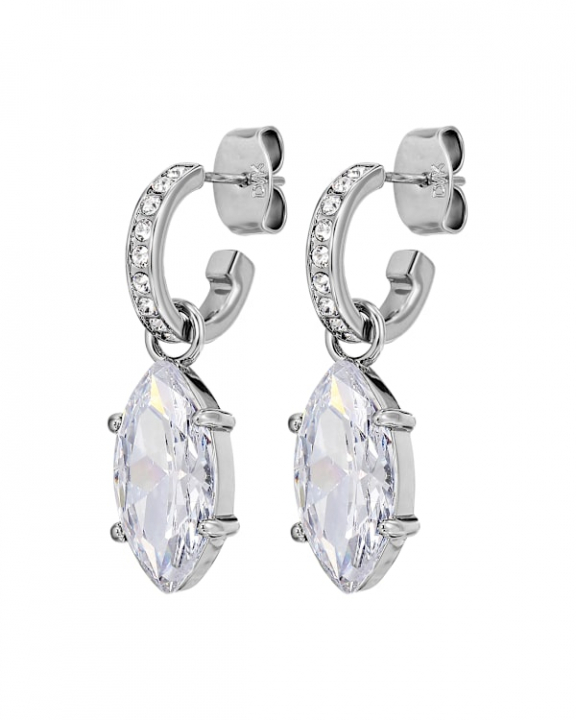JUNIPE SS CRYSTAL EARRINGS SILVER in de groep Oorbellen / Zilveren oorbellen bij SCANDINAVIAN JEWELRY DESIGN (470003)