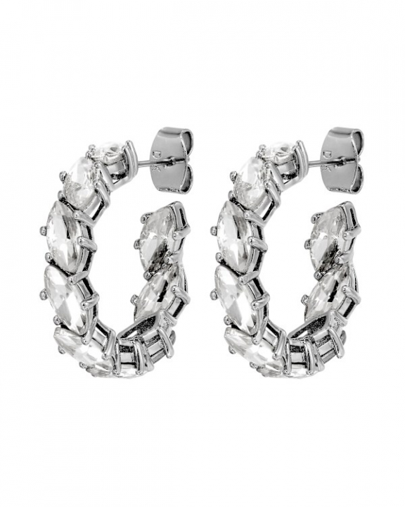 TAMARIN SS CRYSTAL EARRINGS SILVER in de groep Oorbellen / Zilveren oorbellen bij SCANDINAVIAN JEWELRY DESIGN (470018)