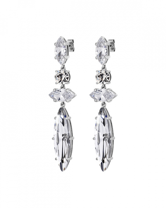 TENERE SS CRYSTAL EARRINGS SILVER in de groep Oorbellen / Zilveren oorbellen bij SCANDINAVIAN JEWELRY DESIGN (470033)