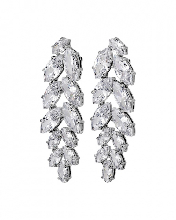 BANYAN SS CRYSTAL EARRINGS SILVER in de groep Oorbellen / Zilveren oorbellen bij SCANDINAVIAN JEWELRY DESIGN (470038)