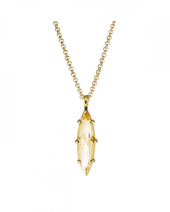 TAKESHI SG GOLDEN NECKLACE GOLD in de groep Kettingen / Gouden kettingen bij SCANDINAVIAN JEWELRY DESIGN (470041)