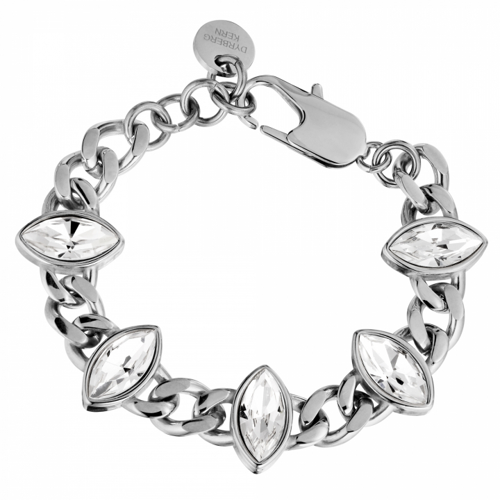 ZELKO SS CRYSTAL Bracelet Silver in de groep Armbanden / Zilveren armbanden bij SCANDINAVIAN JEWELRY DESIGN (470053)