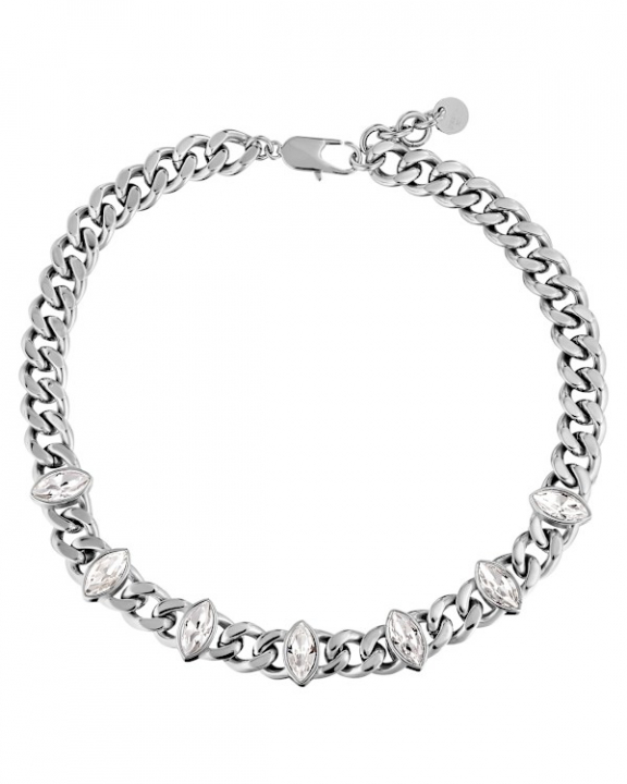 PUNICA SS CRYSTAL NECKLACE SILVER in de groep Kettingen / Zilveren kettingen bij SCANDINAVIAN JEWELRY DESIGN (470058)