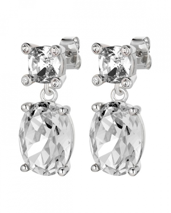 ANTONIA SS CRYSTAL EARRINGS SILVER in de groep Oorbellen / Zilveren oorbellen bij SCANDINAVIAN JEWELRY DESIGN (470148)