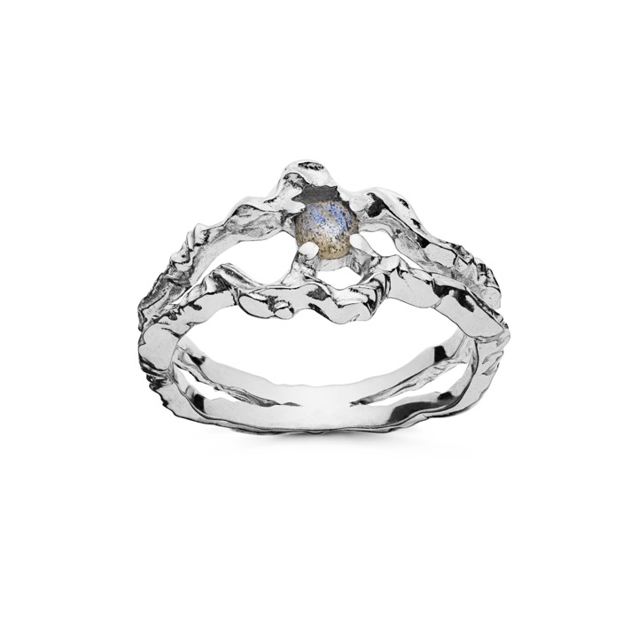 Shelly ring (Zilver) in de groep Ringen / Zilveren ringen bij SCANDINAVIAN JEWELRY DESIGN (4738c)