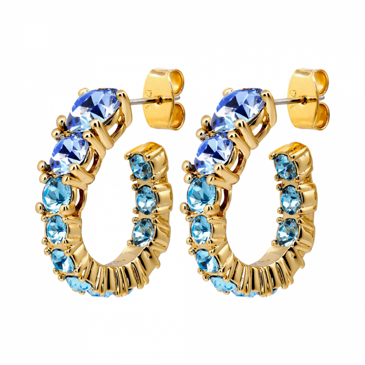 KOLOS SG AQUA Earrings Gold in de groep Oorbellen / Gouden oorbellen bij SCANDINAVIAN JEWELRY DESIGN (480026)