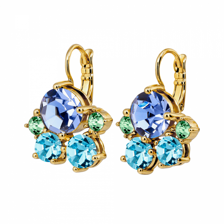 DISAR SG AQUA Earrings Gold in de groep Oorbellen / Gouden oorbellen bij SCANDINAVIAN JEWELRY DESIGN (480089)