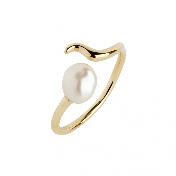 Moonshine Ring Goldplated Silver in de groep Ringen / Gouden ringen bij SCANDINAVIAN JEWELRY DESIGN (500383YG)