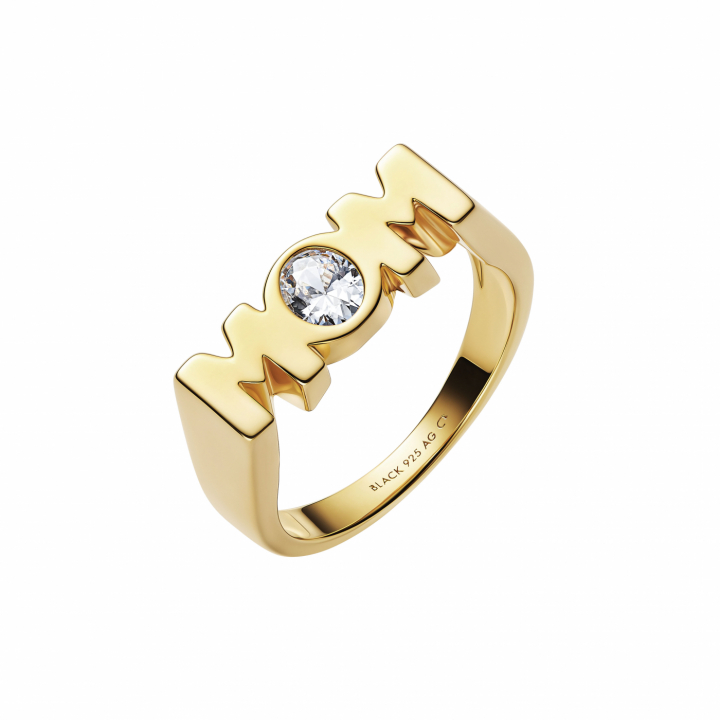 Mom Royal Ring Gold in de groep Ringen / Gouden ringen bij SCANDINAVIAN JEWELRY DESIGN (500494YG)
