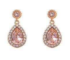 Miss Amy earrings - Vintage rose in de groep Oorbellen / Gouden oorbellen bij SCANDINAVIAN JEWELRY DESIGN (61002)