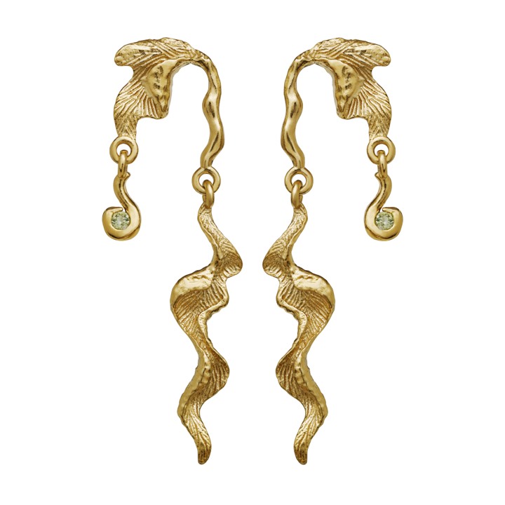 Lida Oorbel (goud) in de groep Oorbellen / Gouden oorbellen bij SCANDINAVIAN JEWELRY DESIGN (9692a)