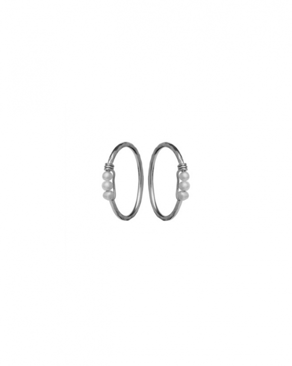 Dakota Oorbel Zilver in de groep Oorbellen / Pareloorbellen bij SCANDINAVIAN JEWELRY DESIGN (9712C)