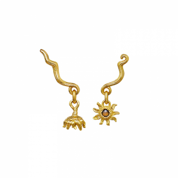 Manni Earring Goud in de groep Oorbellen / Gouden oorbellen bij SCANDINAVIAN JEWELRY DESIGN (9762a)