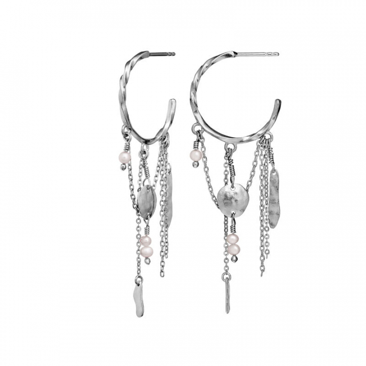 Notus Oorbel Zilver in de groep Oorbellen / Pareloorbellen bij SCANDINAVIAN JEWELRY DESIGN (9835C)