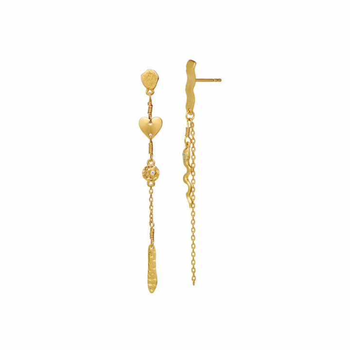 Delfine Oorbel Goud in de groep Oorbellen / Gouden oorbellen bij SCANDINAVIAN JEWELRY DESIGN (9847A)