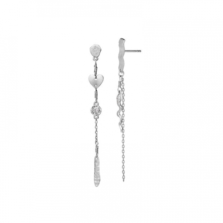 Delfine Oorbel Zilver in de groep Oorbellen / Zilveren oorbellen bij SCANDINAVIAN JEWELRY DESIGN (9847C)